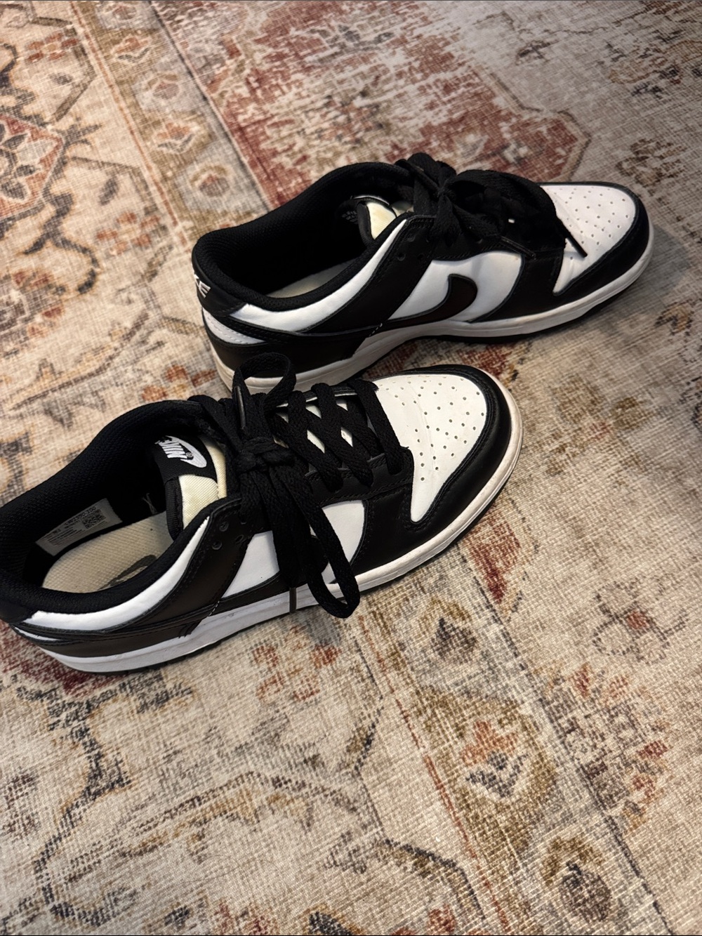 Women’s Nike Dunk Low Black and White Sneakers
